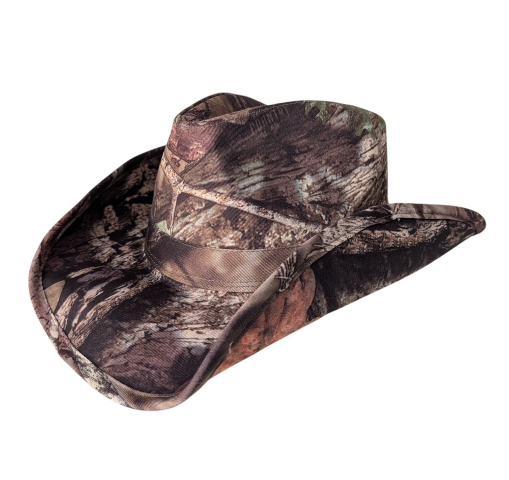 Peter Grimm Camo Mossy Oak Conservation Drifter Cowboy Hat New Outdoors One Size